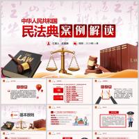 中华人民共和国民法典案例解读课件PPT模板含讲稿